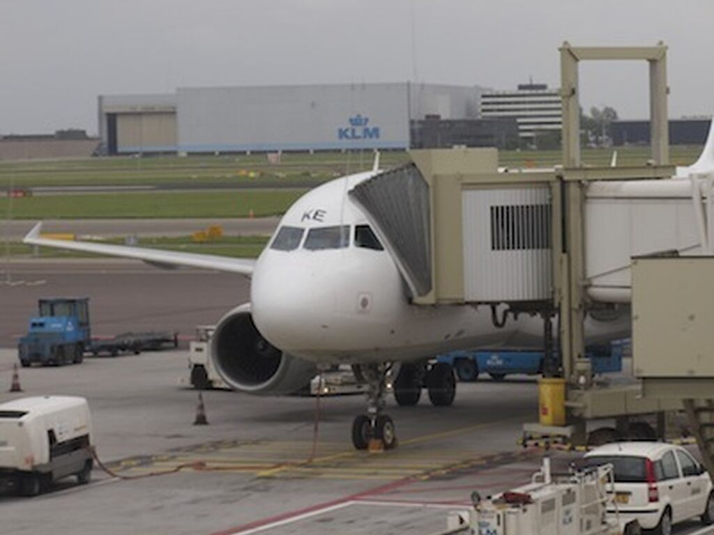 KLM foto vliegtuig niet van KLM